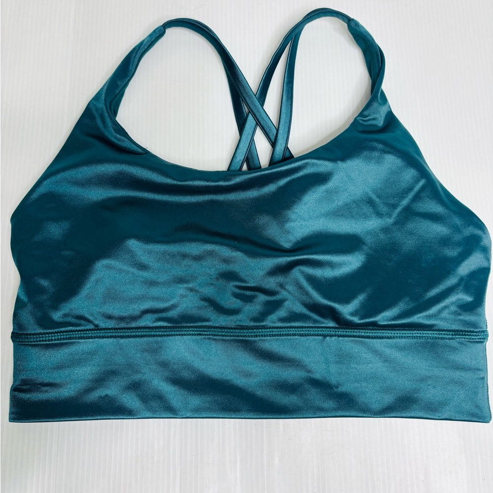 Lululemon Energy Longline Bra Foil
Medium Support, B–D Cups in Storm Green - Picture 3 of 5